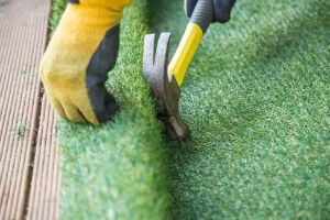 how to install pavers with grass in between